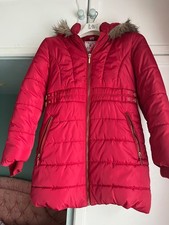 TU girls Red Winter Fleece lined coat