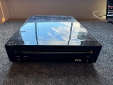 Nintendo Wii Black RVL-101 Console Only NO CORDS OR CONTROLLER Tested Works