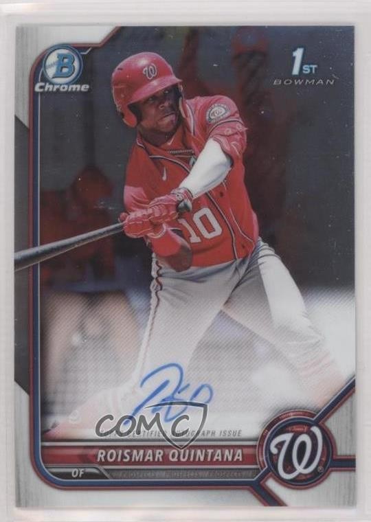 2022 Bowman Chrome Prospect Auto Roismar Quintana #CPA-RQ Auto 0i4k
