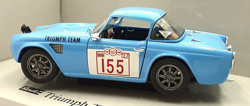 Revell 1/18 Scale Diecast 08873 - Triumph TR4 Rallye #155 - Light blue - Image 2 of 4