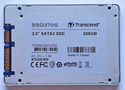 256 GB SATA III Transcend TS256GSSD370S 2D-NAND MLC SSD 2.5'' interne Festplatte