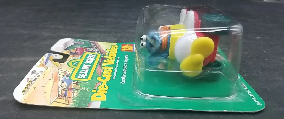 Литой под давлением автомобильный самолет Sesame Street Cookie Monster 1998 Fisher Price - Изображение 3 из 4