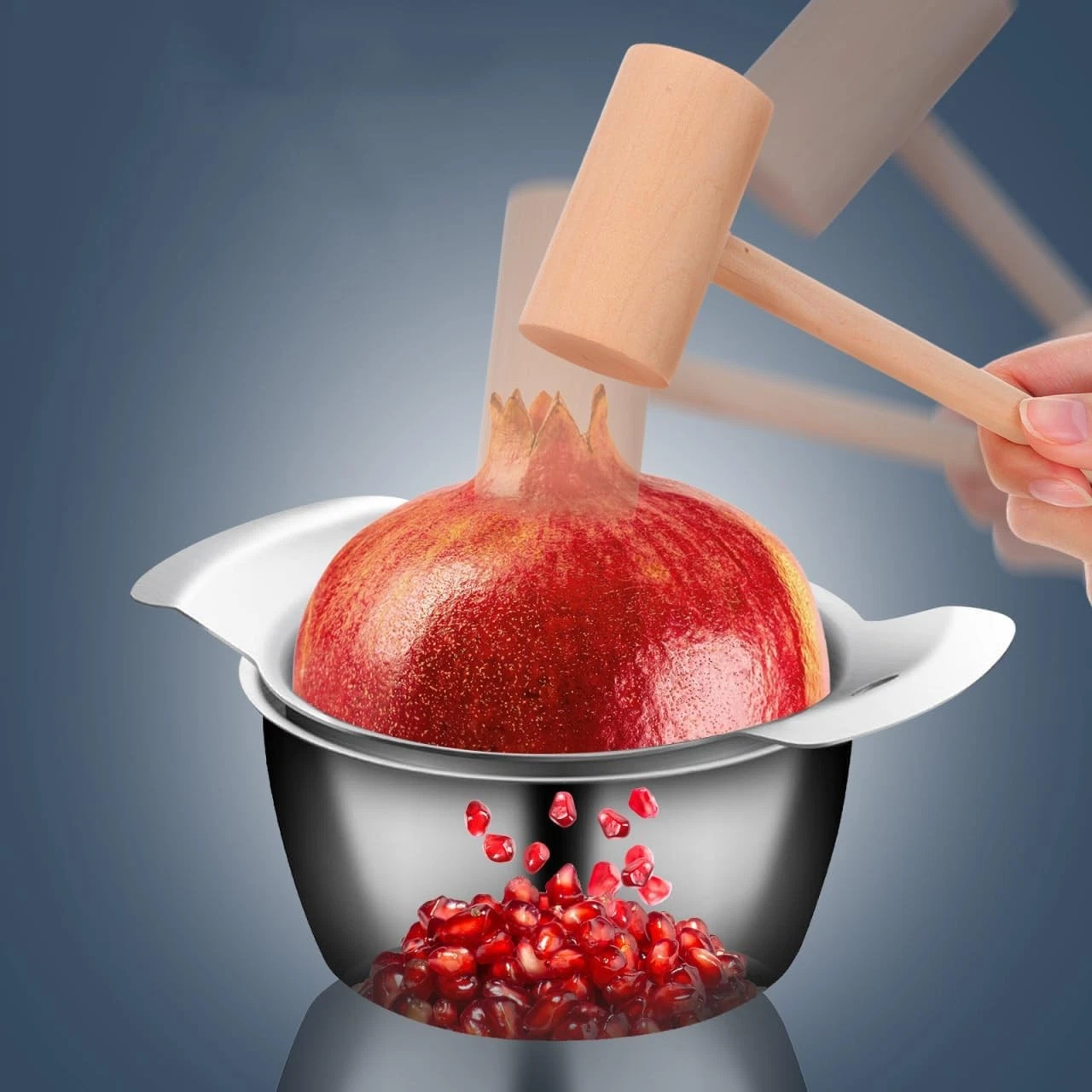 Pomegranate Deseeder Tool Set,304 Stainless Steel Pomegranate Peeler Seed Rem...