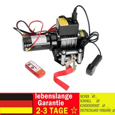 Elektrische Seilwinde Synthetisches Motorwinde Seilzug 12V 3000LBS Offroadwinde