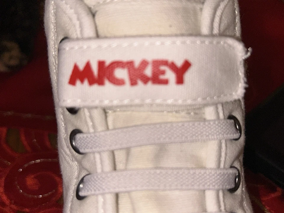 Tênis de Lona Disney’s Official Mickey Mouse Personagem Top Alto Tamanho 1 BOM! - Imagem 3 de 4