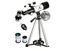 Telescope, 70mm Aperture 400mm AZ Mount Astronomical Refracting Telescope for...