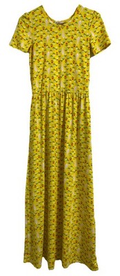 Dot Dot Smile Girls 12 14 Dress Floral Spring Easter Bunny Rabbit Modest Maxi