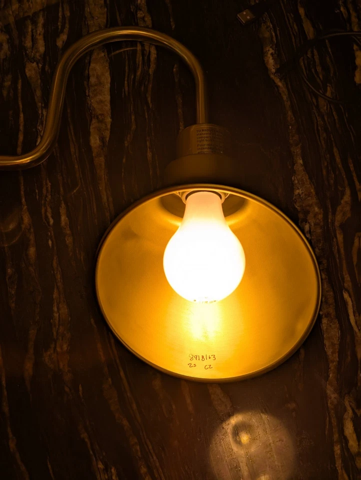 REJUVENATION Regis Single Brass Sconce + Shade - NEW - Image 2 of 4