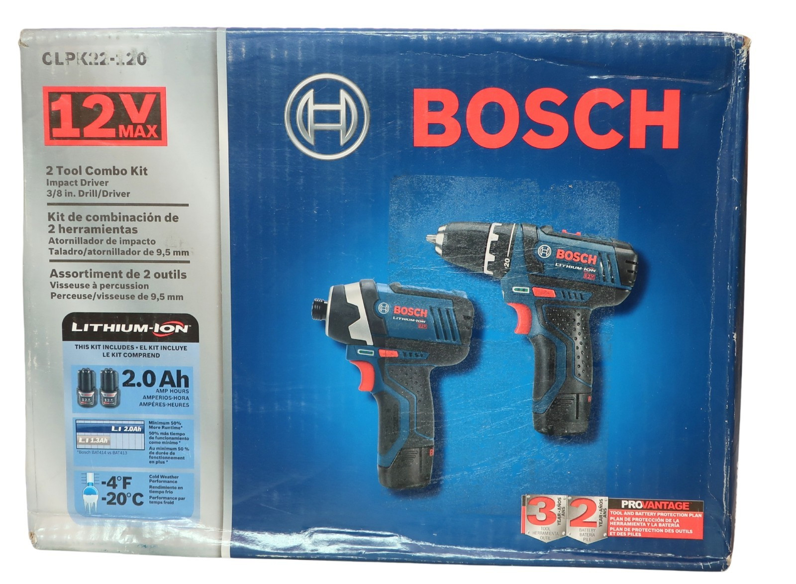 Bosch 12V Max Li-Ion 2-Tool Combo Kit CLPK22120 12-Volt Cord