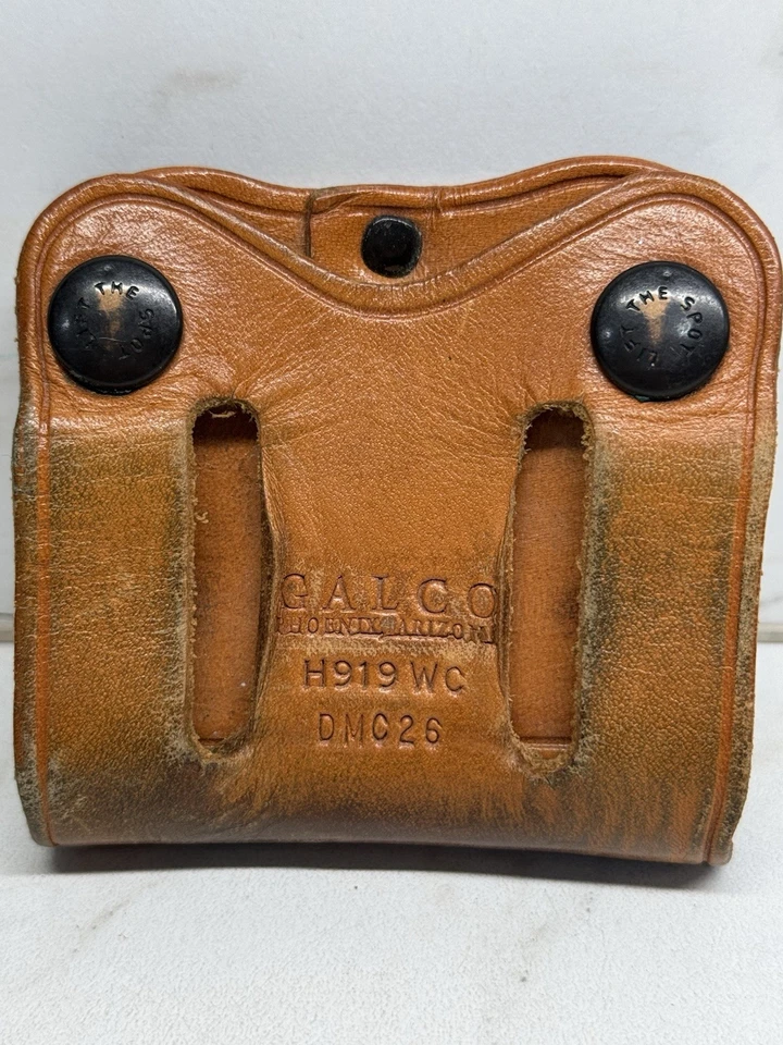 Galco DMC26 Double Mag Pouch, 1911, marrón, usado en excelente estado Foto 4 de 4