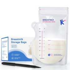 Milk Storage Bags Breastmilk, 200 Count Breastmilk Storage, Easy to Pour Seal...