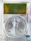 2025 Silver Eagle – PCGS First Strike Gold Label – MS70 Perfect Coin