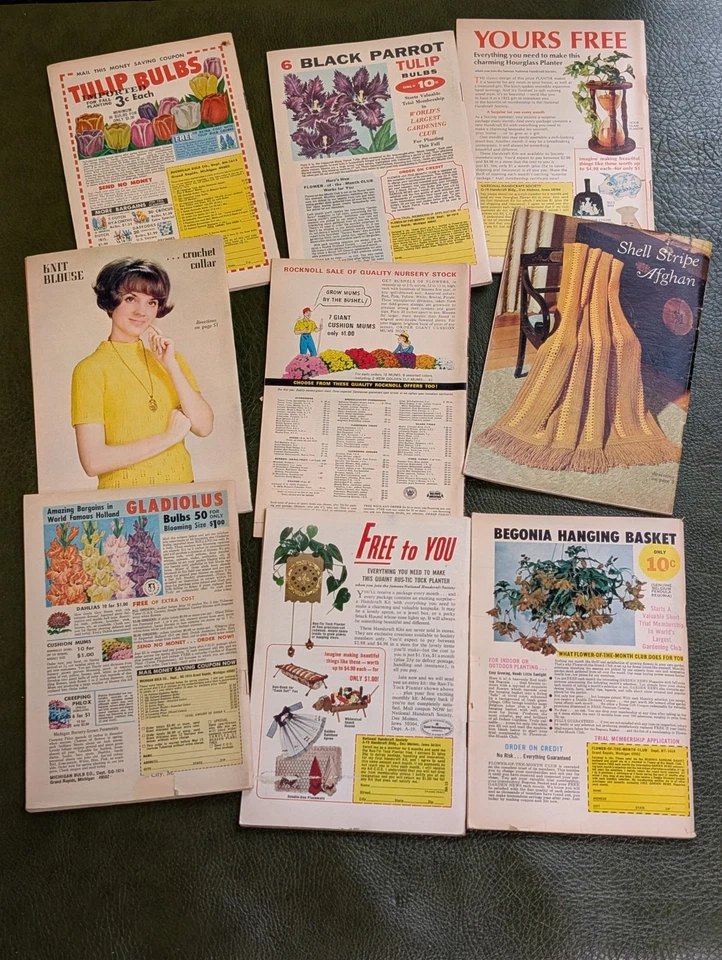 Lot of 9 issues of Work basket from 1969, Crochet and craft pattern magazines - Image 2 of 4