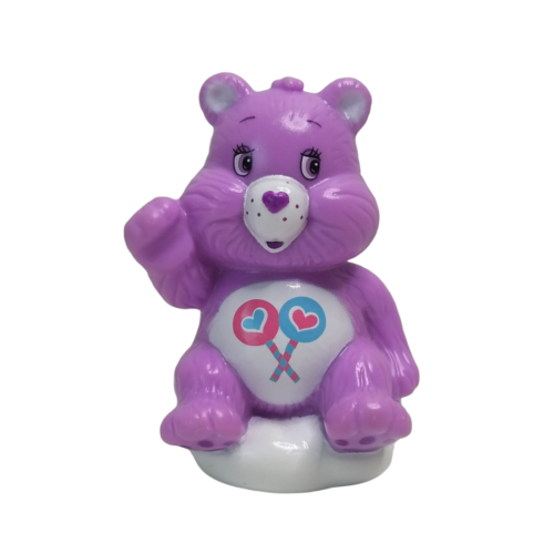 Care Bears Share Bear Plastic Figure Cake Topper Toy Purple Cloud TCFC 2.5" - Picture 1 of 5