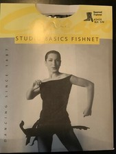 3 Pair Capezio Studio Basic Black Seamed Fishnet Tight 3408 Adult S/M  L/X