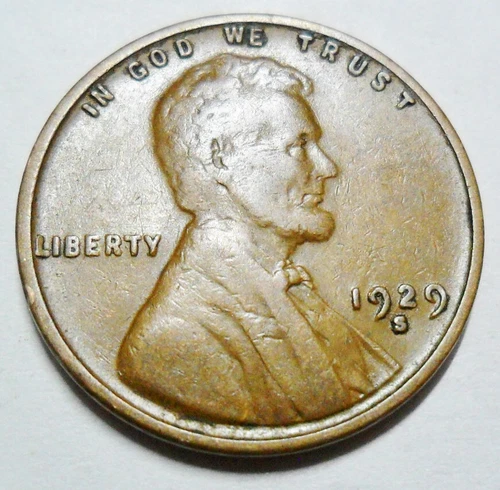 1929 S Lincoln Wheat Cent / Penny AVE CIRCULATED **FREE SHIPPING**