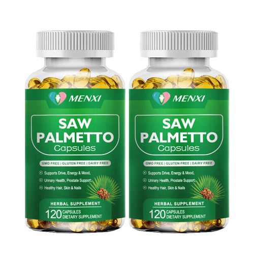 2x Saw Palmetto 500mg - Premium Prostate Health Support Supplement for Men - Picture 9 of 9