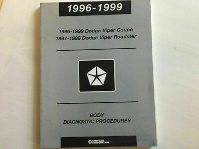 1996-99 Dodge Viper Body Diagnostic Procedures Manual GOOD USED CONDITION - BB1