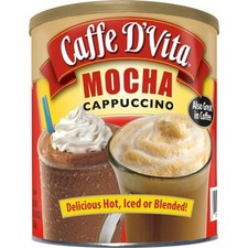 Caffe D'Vita Mocha Cappuccino Hot or Cold Coffee Mix, 4 lbs Gluten Free