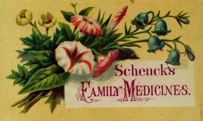 Schenck's Mandrake Pills Pulmonic Syrup Seaweed Tonic Family Medicines F85