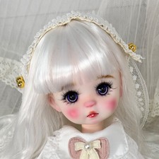 Beautiful 1/6 BJD Doll Cute Face  Eyes  Wig  Shoes  Princess Dress Assembled