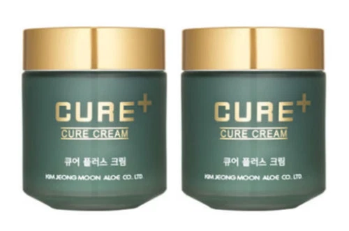 Kim Jeong Moon Aloe Cure+ Cream 80g x 2pcs Korean Cosmetic