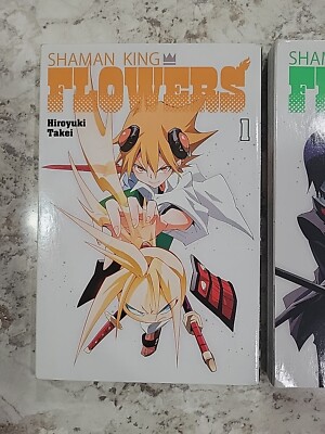 Shaman King Flowers Manga Volume 1 & 2 Lot Kodansha English - US