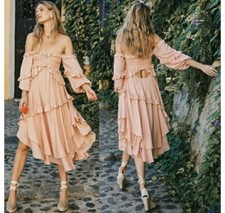 Spell & The Gypsy Collective Mermaid Lurex Metallic Maxi Dress XS