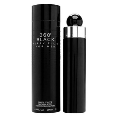 360 Black by Perry Ellis 6.8 oz EDT Cologne for Men New In Box