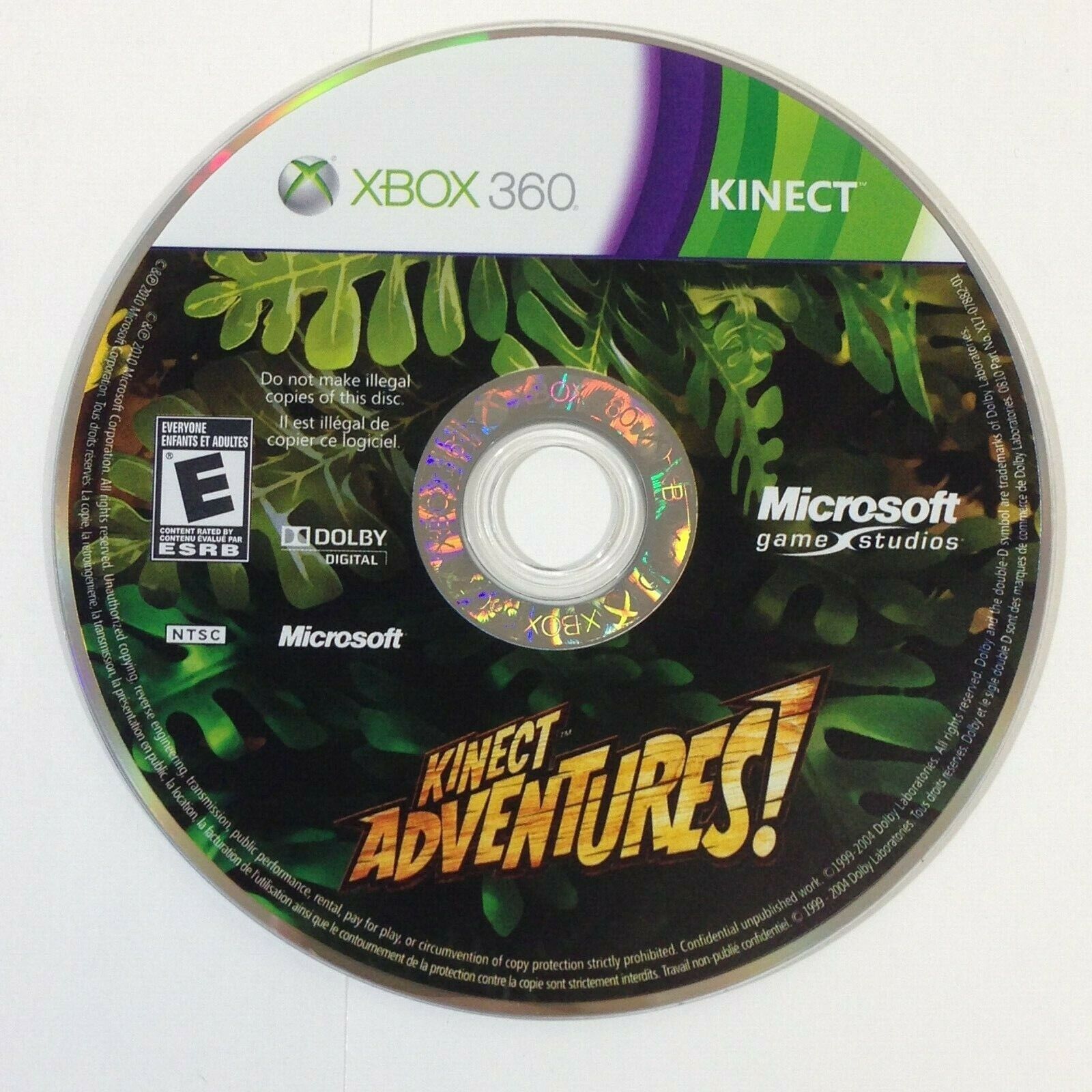 Lot of 2 Kinect XBOX 360 Games - Kinetic Adventures! & Motionsports 