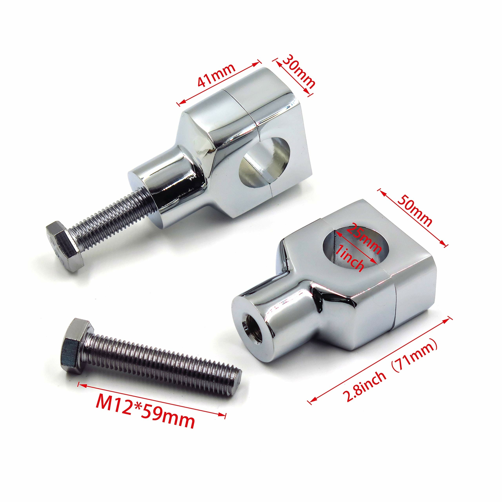 Chrome Motorcycle Handlebar Risers 1 Inch Spike Handlebar Risers - Chrome  Risers For Harley \u0026 Metric Cruisers 1 Inch Spike Handlebar Risers Harley  Cruiser Motorcycles, image size:1600x1599