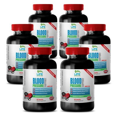 #ad Blood Pressure Support. Cardiovascular Health 6 Bottles $77.25
