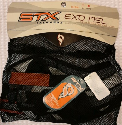 LACROSSE STX Shoulder pad liner S/M (10-13 YEARS OLD) With Caps Black Brand New 