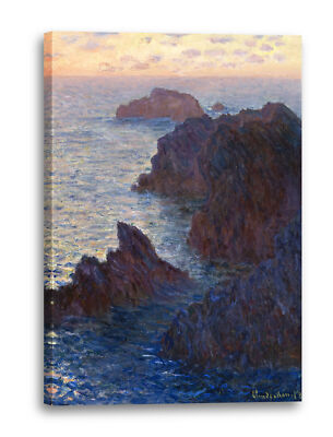 Kunstdruck Claude Monet - Felsen in Belle-ile, Port-Domois