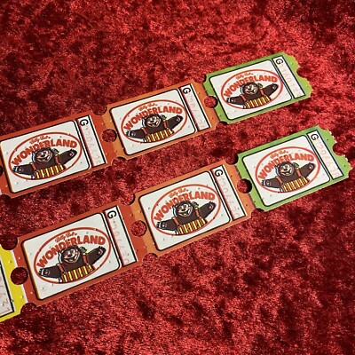 Lot Of 10 Billy Bob's Wonderland Tickets Rock-afire Explosion