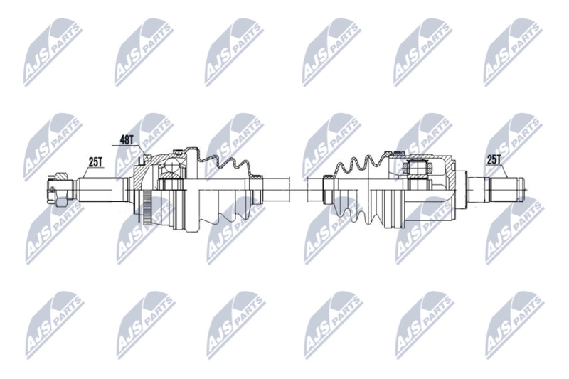 Arbre de transmission pour Hyundai Accent III sans vibration pour un confort de conduite restauré