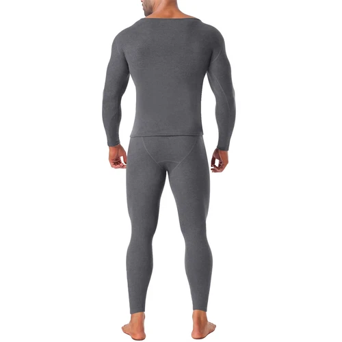 Mens Thermal Underwear Fleece Lined Long Johns Base Layer Cold Weather Warm Set - Picture 15 of 19