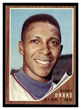 1962 TOPPS SAMMY DRAKE #162 ROOKIE CARD NEW YORK METS HIGHER GRADE. rookie card picture