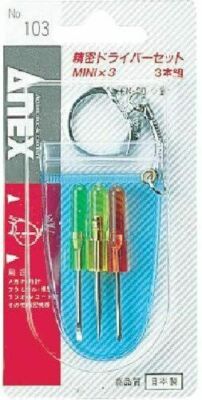 ANEX Mimi3 Precision Screwdriver Set -0.8,+00,Needle　No.103 JIS Japan