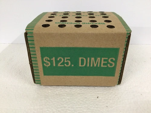 2022 D ROOSEVELT DIMES BANK BOX 25 UNCIRCULATED ROLLS DENVER MINT