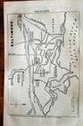 1866 RARE NEW YORK TRIBUNE CIVIL WAR MAP OF THE VICINITY OF BALTIMORE-LANDMARKS