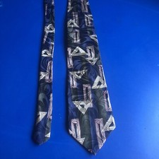 Men  s tie 59  chez Roffe blue impoerted silk USA  572 