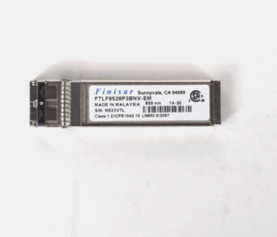 LOT OF 5) Finisar FTLF8528P3BNV-EM 8GB FC SFP+ 850nm SR