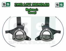 2WD 5" Lift Spindles + Lines FOR 2015+ Chevy / GMC 1500 Truck / SUV STAMP / ALUM