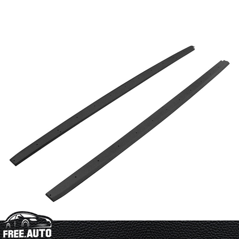 For 15-23 Ford Mustang Side Skirts OE Textured Black PP Rocker Panel Bottom Line