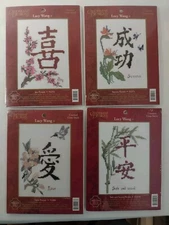 Lucy Wang Cross Stitch Kits NEW 51266 51271 51272 51274 Candamar Design Lot of 4