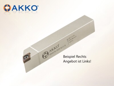 Akko SDACL 1616 F11-S Klemmhalter Langdrehen Swiss Type 16X16 für DCMT 11T3 ..