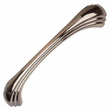 GlideRite 4-9/16" CC Shell Cabinet Hardware Pull Satin Nickel - 4048-SN-1