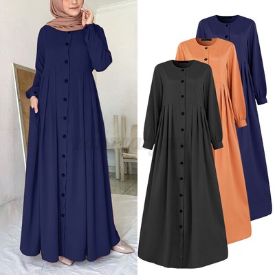 buttoned abaya