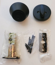 Transitional Single Cylinder Deadbolt Matte Black New Open Box